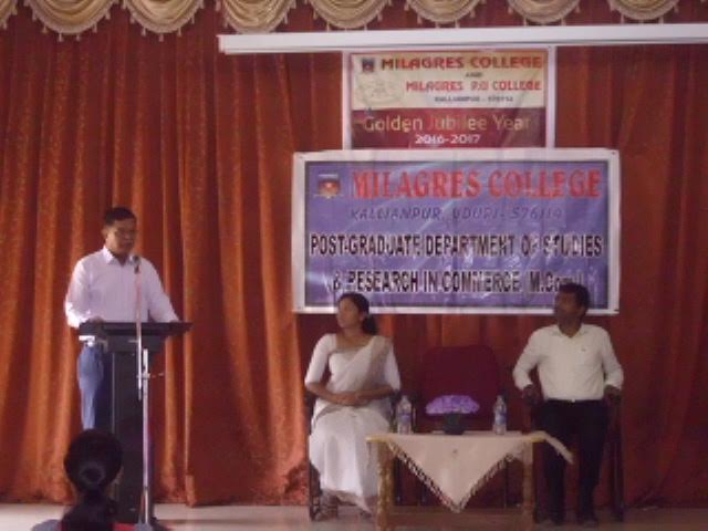 PG department of Milagres College organised guest lecture on GST